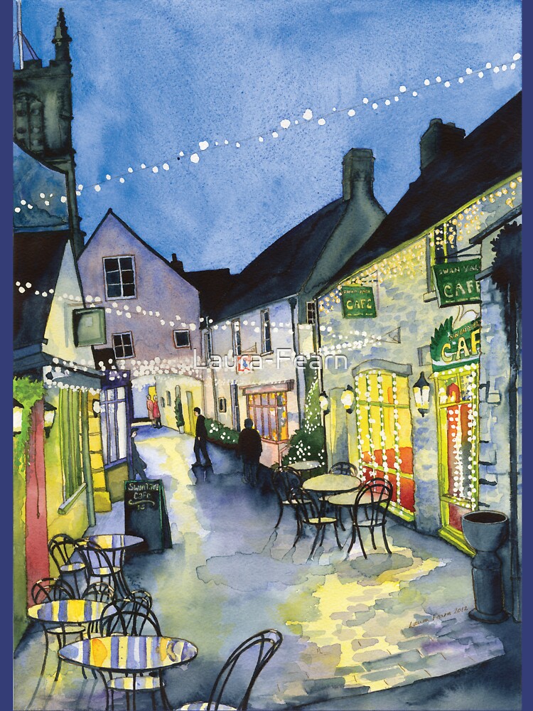 Fairy Lights at Swan Yard, Cirencester, UK by Laura-Fearn