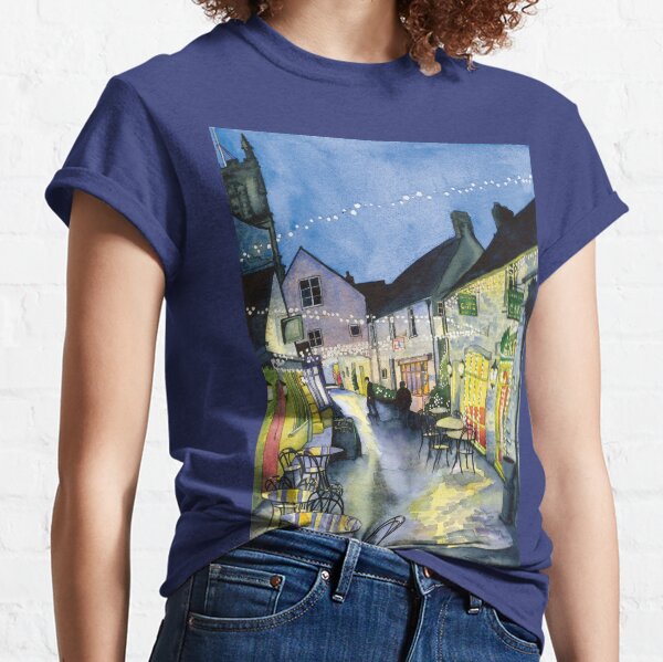 Fairy Lights at Swan Yard, Cirencester, UK Classic T-Shirt