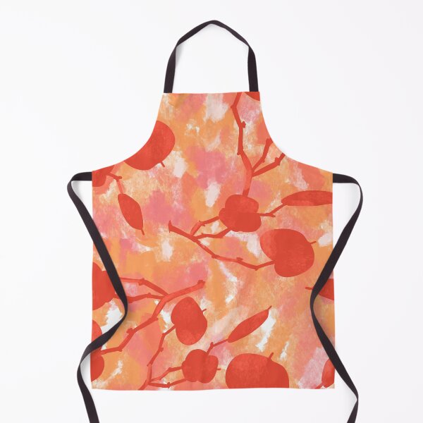 Item preview, Tropical leaves in orange designed and sold by stavina.
