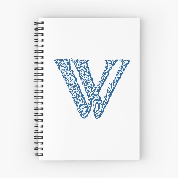 Item preview, Blue Monogram - Letter "W" designed and sold by RoamingRabbit.