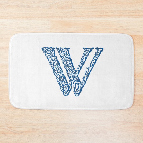 Item preview, Blue Monogram - Letter "W" designed and sold by RoamingRabbit.