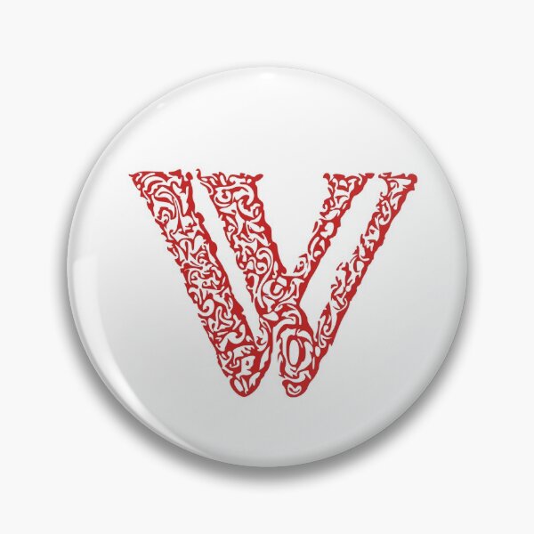 Item preview, Red Monogram - Letter "W" designed and sold by RoamingRabbit.