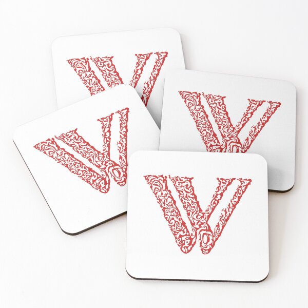 Item preview, Red Monogram - Letter "W" designed and sold by RoamingRabbit.