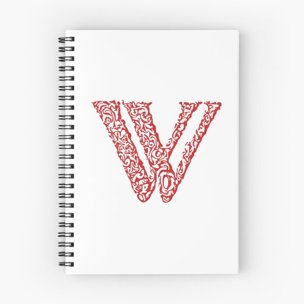 Artikelvorschau, Rotes Monogramm - Buchstabe "W" entworfen und verkauft von RoamingRabbit.