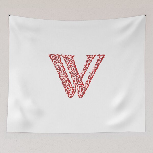 Item preview, Red Monogram - Letter "W" designed and sold by RoamingRabbit.