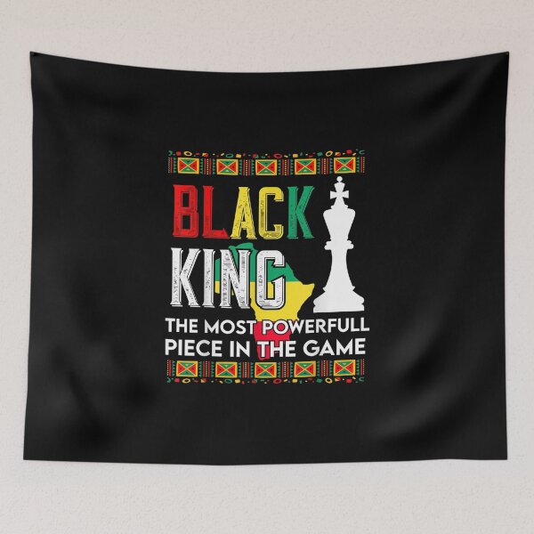 Item preview, Black King The Most Powerful Piece In The Game designed and sold by Rosalind Blick.