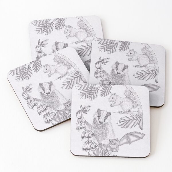 Item preview, Woodland animals designed and sold by marthasaurus.