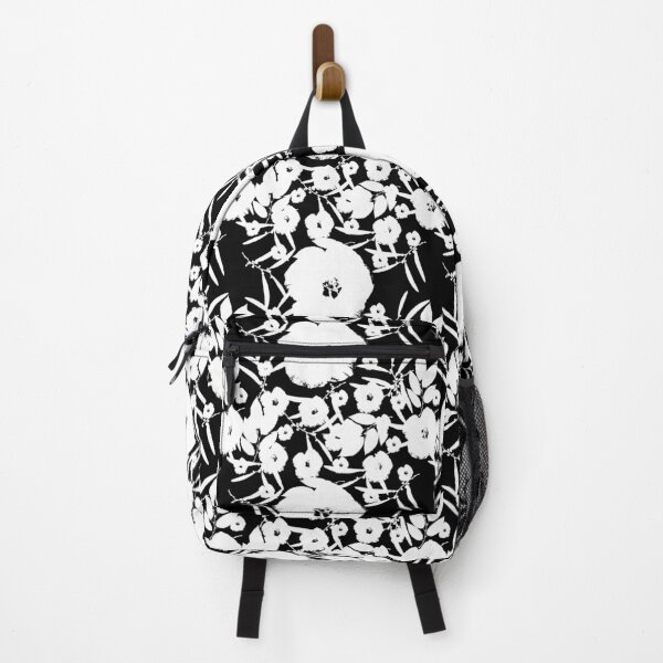 Item preview, Bold Blossoms - White on Black designed and sold by AlteredAtelier.