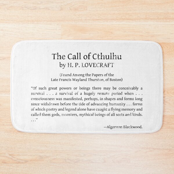 Item preview, CALL OF CTHULHU EXCERPT designed and sold by Madjack Tees Kiwi SuperStore.