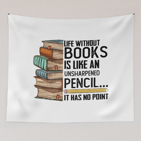 Item preview, Life Without Book Is Like An Unsharpened Pencil designed and sold by Maxartdesigns.