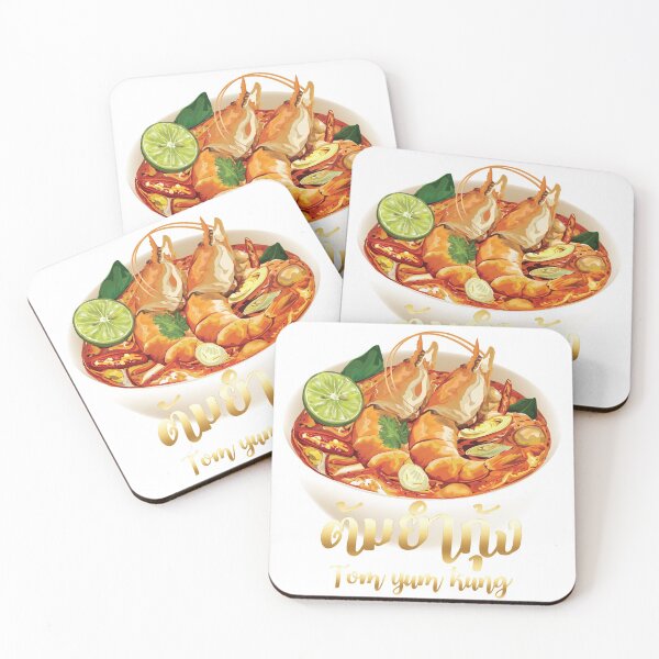 Item preview, TomYumKung Thai Popular Dishes Sticker Design designed and sold by Wisit Thongngam.
