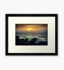 Dramatic sunset Framed Print