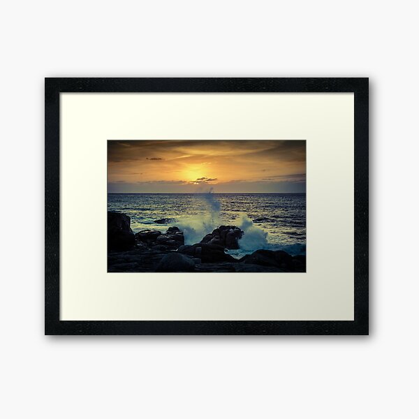 Dramatic sunset Framed Art Print