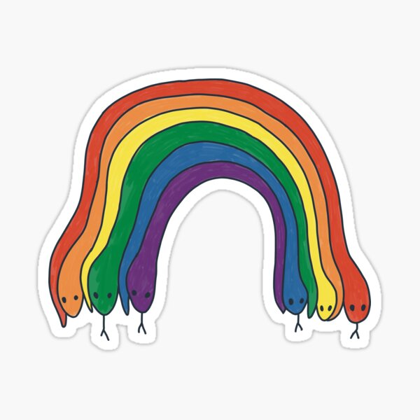 Rainbow snakes Sticker