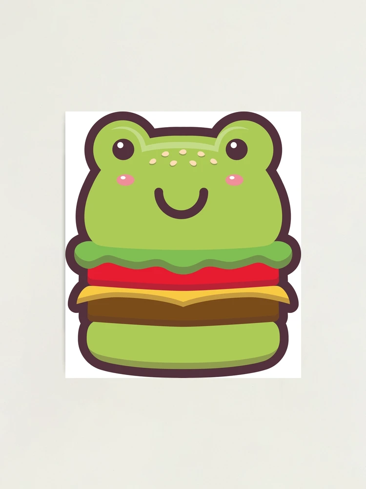 Kawaii Frog Prince Photographic Print for Sale by Paintingpixel