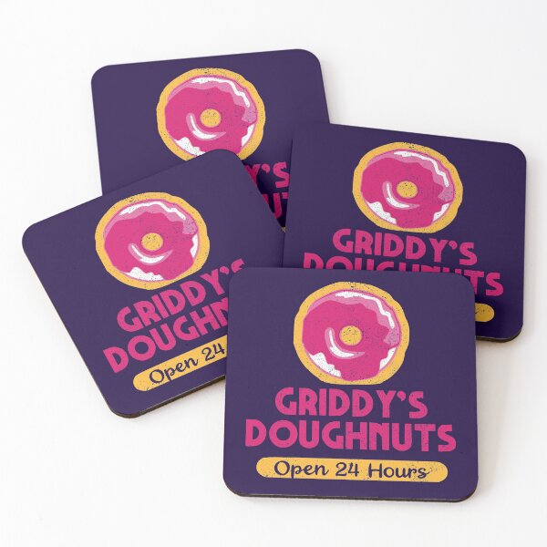 Item preview, Griddy's Doughnuts - Serving Five's Favorite Coffee - Superhero designed and sold by jacob-jendrey.