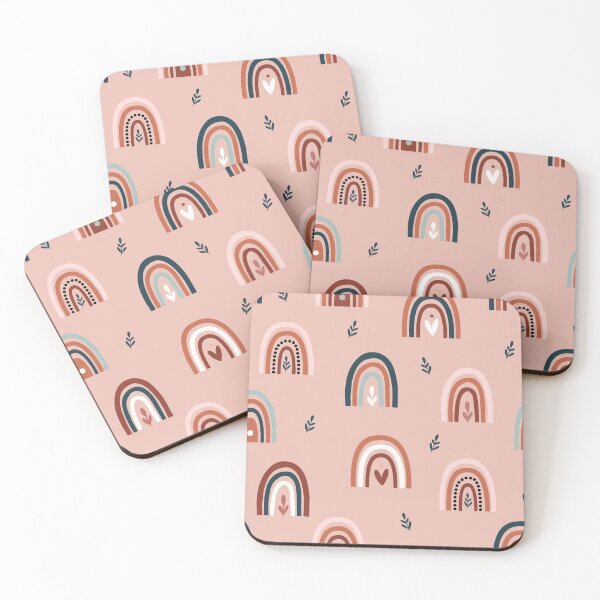 Item preview, Boho Pink Rainbow Pattern  designed and sold by HastyHouse.