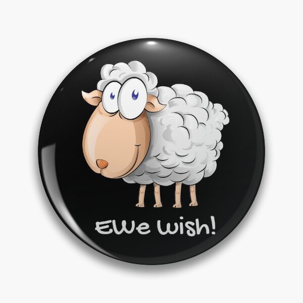 Item preview, Ewe wish! (You wish)! Funny farm pun, sheep pun. designed and sold by JellyBeenzz.