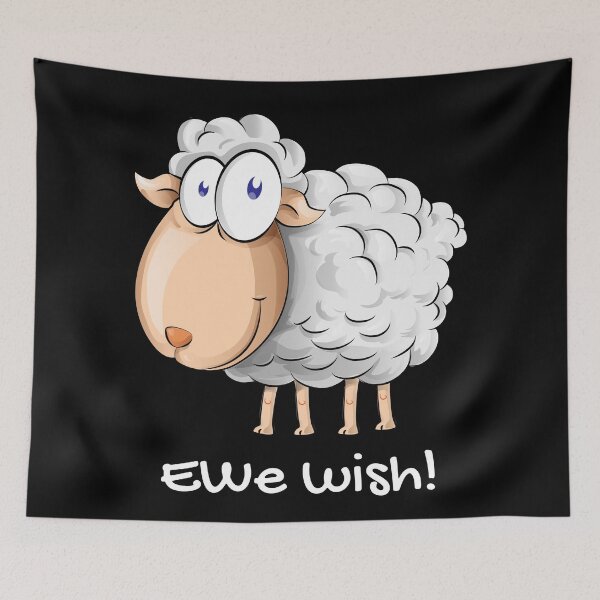 Item preview, Ewe wish! (You wish)! Funny farm pun, sheep pun. designed and sold by JellyBeenzz.