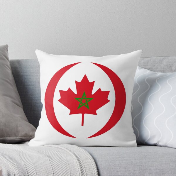 Item preview, Moroccan Canadian Multinational Patriot Flag Series designed and sold by Carbon-Fibre Media.