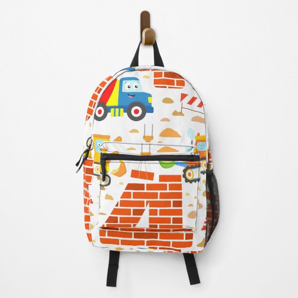 Item preview, Birthday 4 Years Construction Vehicles Excavator Cement Truck designed and sold by samshirts.