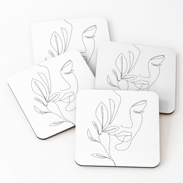Item preview, Woman Botanical Line Drawing designed and sold by Tinteria.