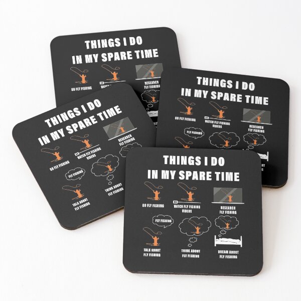 Item preview, Things I Do In My Spare Time fly Fishing Lover Fisherman designed and sold by Space Art.