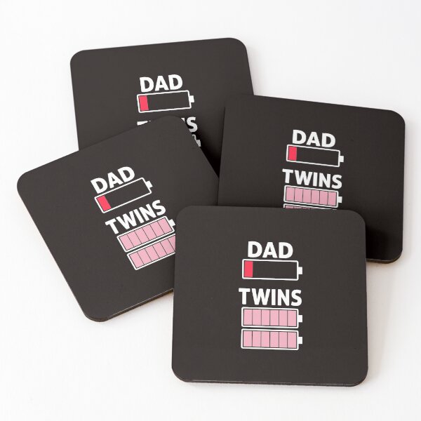 Item preview, Dad Low Battery Girls Twins Full Charge designed and sold by Ryan89-Design.