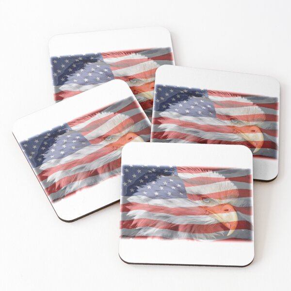 Item preview, Bald Eagle over flag designed and sold by DE20.