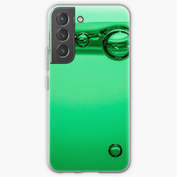 Glamour 014 green liquid with bubbles Samsung Galaxy Soft Case