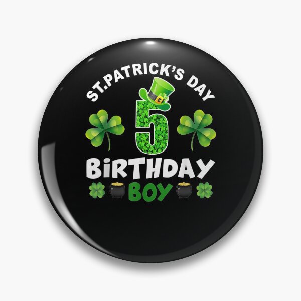 Item preview, St Patrick's Day 5 Years Old Birthday Boy 5th Birthday  designed and sold by melisenda.