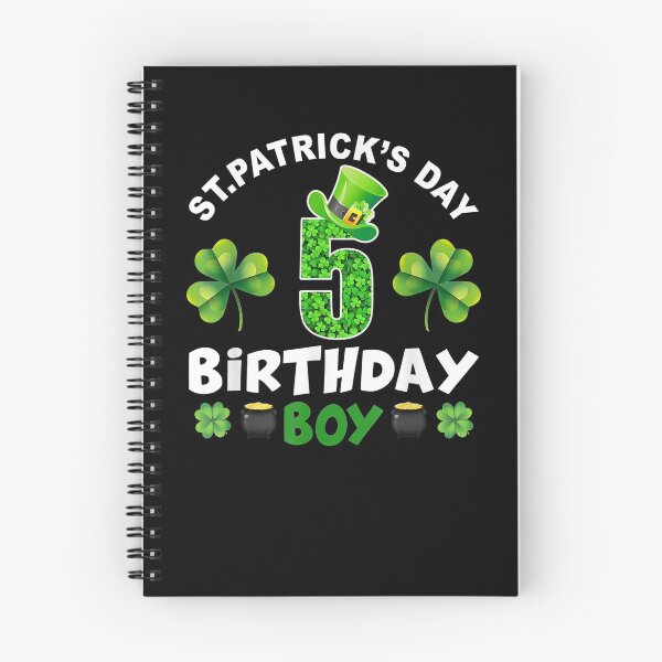 Item preview, St Patrick's Day 5 Years Old Birthday Boy 5th Birthday  designed and sold by melisenda.