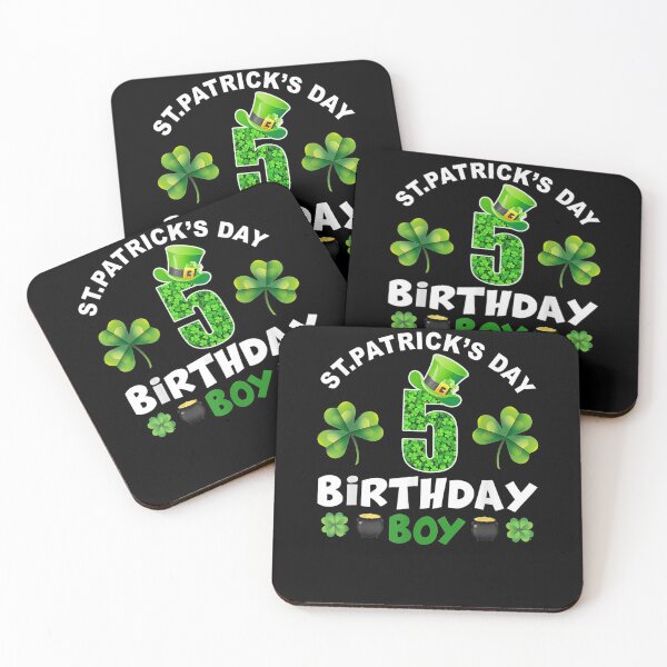 Item preview, St Patrick's Day 5 Years Old Birthday Boy 5th Birthday  designed and sold by melisenda.