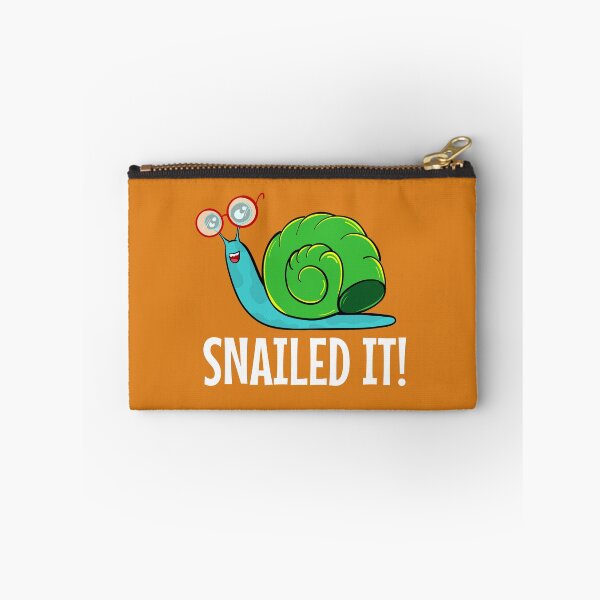 Item preview, Funny Cute Snail Snailed IT! Nerd Snail Lover designed and sold by Cat N' Doodles.