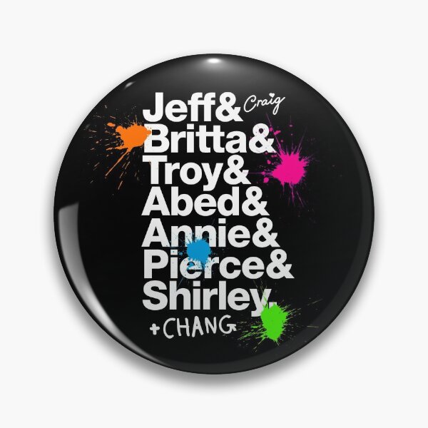 Item preview, Community TV Show, Study Room F Roll Call, Paintball edition (White Text) designed and sold by Lolvetica.