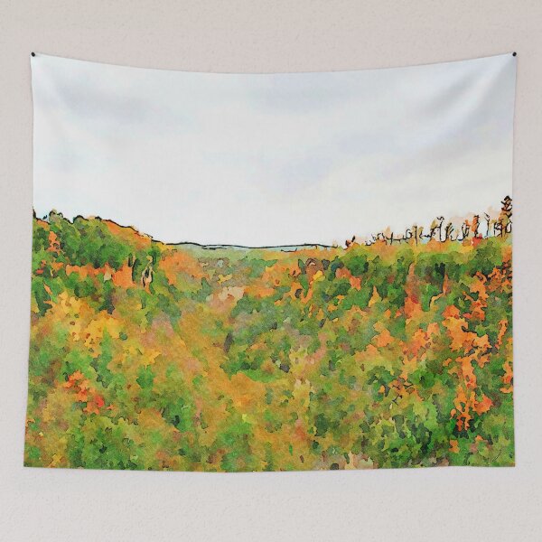 Item preview, Barbarano Romano: landscape with autumnal forest designed and sold by Giuseppe Cocco.