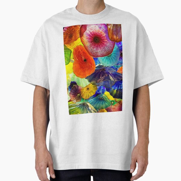 Ornamental glass flower display, Bellagio, Las Vegas #2 Oversized T-Shirt