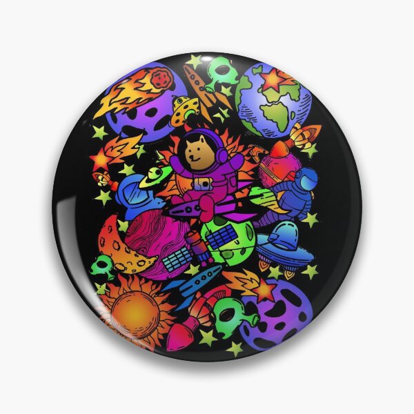 Item preview, Dogecoin to the moon trippy doodles (zhc style) designed and sold by Infdesigner.