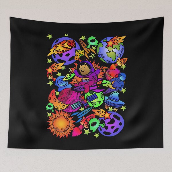 Item preview, Dogecoin to the moon trippy doodles (zhc style) designed and sold by Infdesigner.