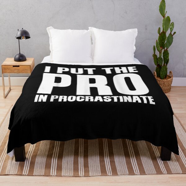 Item preview, I Put The Pro In Procrastinate Funny Vintage  designed and sold by melisenda.