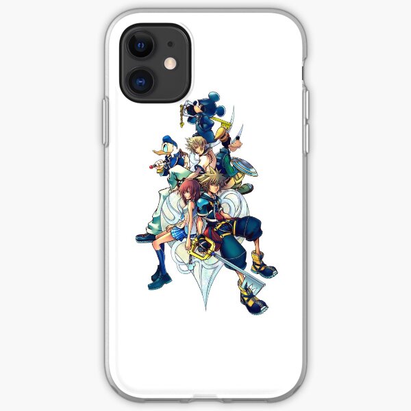 Kingdom Hearts 2 - Characters cover iPhone Soft Case