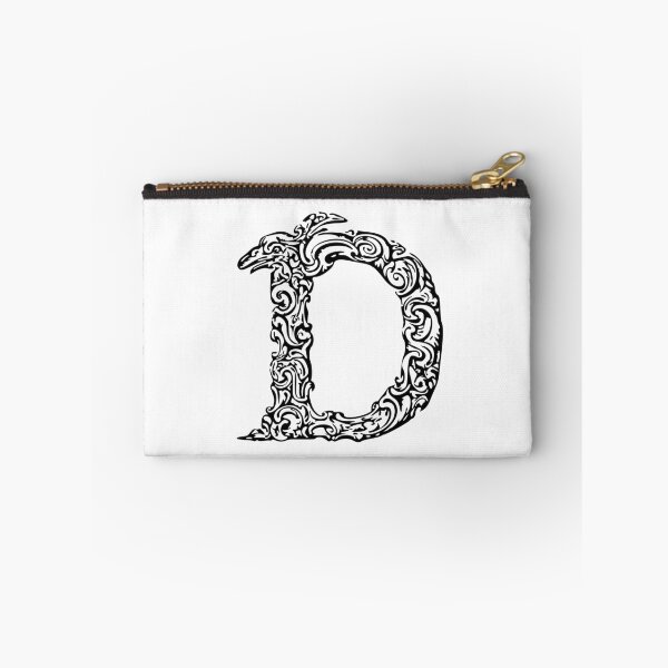 Item preview, Black Monogram - Letter "D" designed and sold by RoamingRabbit.