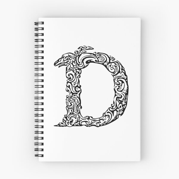 Item preview, Black Monogram - Letter "D" designed and sold by RoamingRabbit.