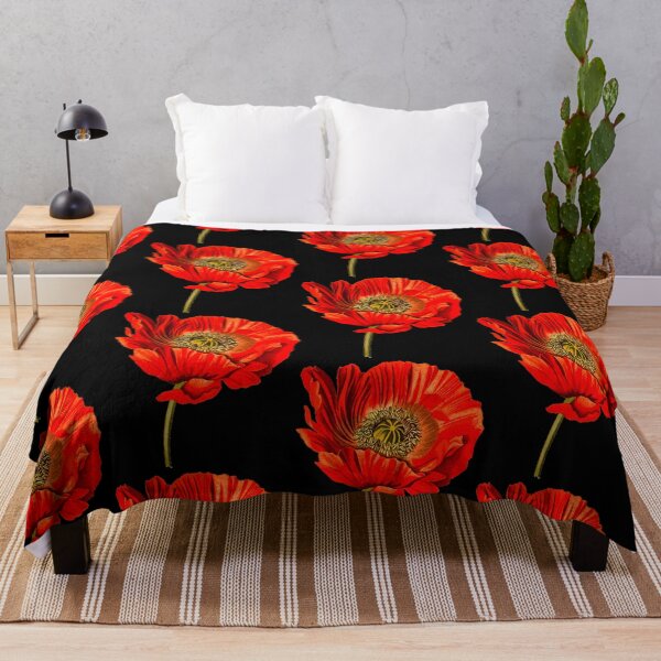 Item preview, Red Flower Poppy designed and sold by fraktonart.