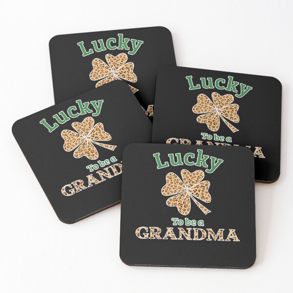 Item preview, Lucky To Be A Grandma Leopard Lucky Clovers  designed and sold by melisenda.