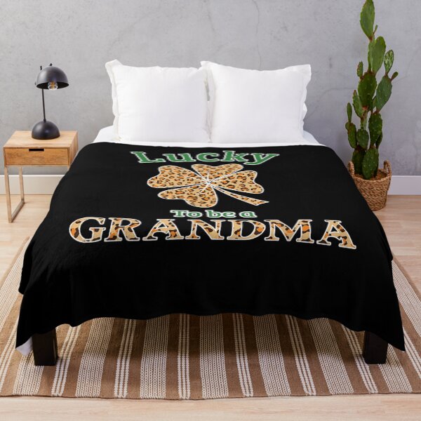 Item preview, Lucky To Be A Grandma Leopard Lucky Clovers  designed and sold by melisenda.