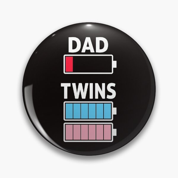 Item preview, Dad Low battery Twins Full Charge designed and sold by Ryan89-Design.