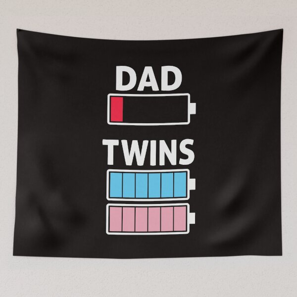 Item preview, Dad Low battery Twins Full Charge designed and sold by Ryan89-Design.