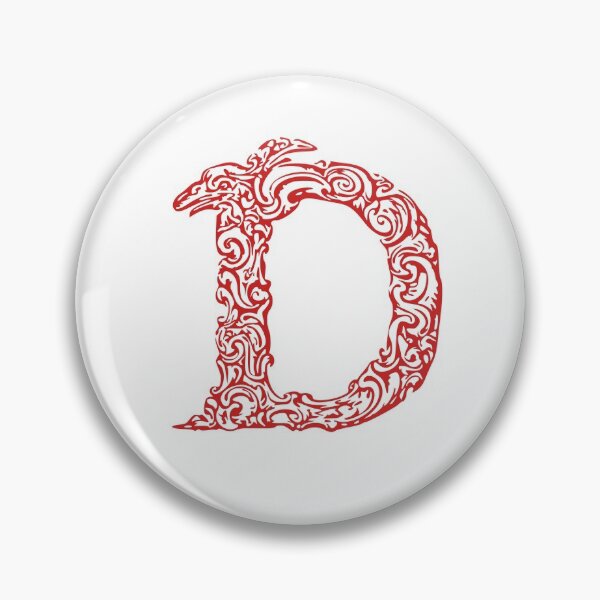 Item preview, Red Monogram - Letter "D" designed and sold by RoamingRabbit.