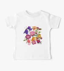 Floral Love Graphic Design Baby Tee